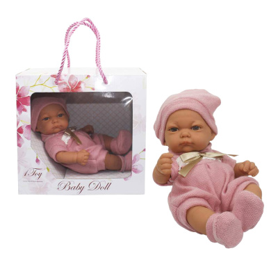 Пупс Baby Doll в розовом комбинезоне 1toy Т15467